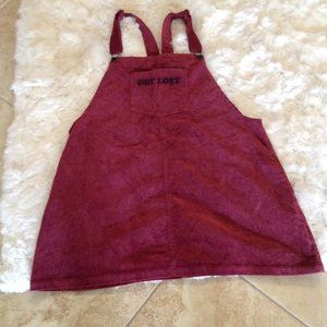 Hot Topic  embroidered get lost corduroy  Dress size 1x New